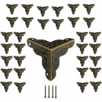 Jusch - coin de meuble, 32 pi�ces coin meuble metal antique protecteur, d�coratif d'angle coin vintage ...