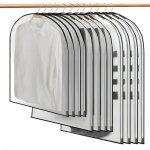 Housses de v�tements, 12 pcs housse pour costume, sac de v�tement, protection transparentes anti - poussi�re ...
