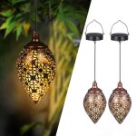 Lanternes solaires d'ext�rieur en m�tal pour l'ext�rieur, lampes solaires pour l'ext�rieur, suspendues ...