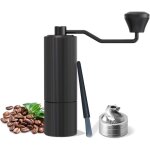 Jusch - moulin  caf manuel, mouture rglable, coffee grinder en acier inoxydable, moulin manuel caf ...