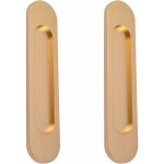 Poigne de porte coulissante ovale autocollante, sans poinon, adapte aux portes de grange coulissantes, ...