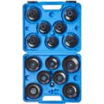 Kraftplus - k. 210 - 3615 jeu de clé cloches pour filtre à huile couvercle - 15 pcs Kraftplus - k. 210 - 3615 jeu de clé cloches pour filtre à huile couvercle - 15 pcs