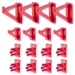 Lot de 16 crochets pour mur d'outils, crochets muraux perforés en plastique pp, crochets à outils, porte ... Lot de 16 crochets pour mur d'outils, crochets muraux perforés en plastique pp, crochets à outils, porte ...