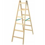 Escabeau pliable en bois, Échelle à structure robuste et sécurisée, conçue pour un accès facile et confortable ... Escabeau pliable en bois, Échelle à structure robuste et sécurisée, conçue pour un accès facile et confortable ...