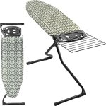Kadax planche  repasser 120 x 42 cm, table  repasser pliable avec housse en coton, support de fer, ...