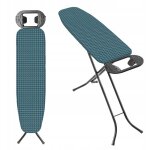 Kadax table à repasser 110 x 30 cm, planche pliable avec housse en coton, support pour fer, pieds antidérapant ... Kadax table à repasser 110 x 30 cm, planche pliable avec housse en coton, support pour fer, pieds antidérapant ...