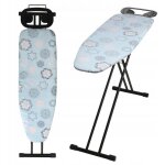 Table  repasser 120 x 38 cm, planche  repasser pliable avec housse en coton, support pour fer, pieds ...