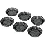 Tortelett patisserie 10cm schwarz set 6teilig