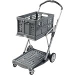 Protaurus - clax, chariot pliant clax, avec caisse pliante de 46 l, grey