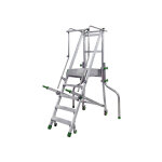 Kaiserkraft - escabeau roulant 8 marches - hauteur max. de travail 3. 74m - ca4 / 175