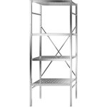 Kaiserkraft - frankel rayonnage embotable en inox, 4 tablettes