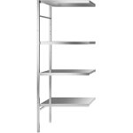 Kaiserkraft - frankel rayonnage embo�table en inox, 4 tablettes