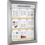 Kaiserkraft - frankel vitrine d'affichage, pour 9 x format a4,