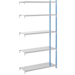 Kaiserkraft - manorga, rayonnage emboîtable, à tablettes en tôle d'acier, h Kaiserkraft - manorga, rayonnage emboîtable, à tablettes en tôle d'acier, h