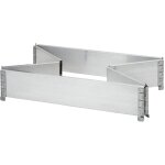 Kaiserkraft - ratioform, rehausses en aluminium, lot de 2, pour palettes