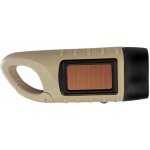 Kaki) lampe de poche lanterne dynamo  manivelle  nergie solaire avec mousqueton double source d'alimentatio ...