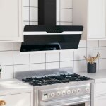 Kalisse - inlife hotte murale 90 cm acier et verre tremp noir