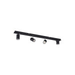 Kanlux - luminaire mural et plafonnier evalo ? 4 spots ? aluminium noir ? orientable ? 930mm