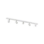 Kanlux - luminaire mural et plafonnier blanc - 5 spots orientables - aluminium - 123 cm