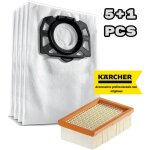 Convient pour k�rcher wd 4, wd 5, wd 6, wd 4290 / 5200 m / 5300 m / 5600 mp sac filtre � peluches + filtre ...