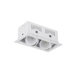 Kardan augusto spot encastré 2xgu10 white 11x21, 5 ampoules non incluses Kardan augusto spot encastré 2xgu10 white 11x21, 5 ampoules non incluses