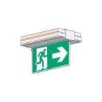 Kaufel - porte s�rigraphie saillie plafond double face fl�che bas