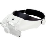 Donau elektronik - kblp60 premium loupe frontale avec clairage led grossissement: 1. 5 x, 2 x, 3. 5 ...