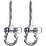 Kcvv - 2 pièces 304 acier inoxydable crochet de plafond, suspension trainer kit de suspension pour chaise ... Kcvv - 2 pièces 304 acier inoxydable crochet de plafond, suspension trainer kit de suspension pour chaise ...