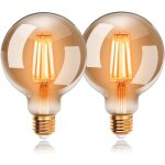 Kcvv - ampoules e27 led vintage, blanc chaud 2700k, 4w ampoule à filament intérieur, equivalent à ampoule ... Kcvv - ampoules e27 led vintage, blanc chaud 2700k, 4w ampoule à filament intérieur, equivalent à ampoule ...