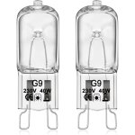 Kcvv - ampoule g9 pour four halogne g9 oven 40w 230v ampoule  tolrance de 300c 2 pack