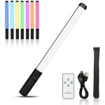 Kcvv - lumi�re de photographie led b�ton lumineux vid�o 2700k / 6500k / rgb couleur 10 t�l�commande lumineuse ...