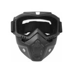 Keenso lunettes d'equitation, lunettes de moto avec masque amovible lunettes d'hiver masque de protection ...