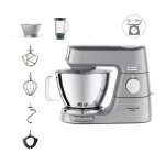 Kenwood - kvc85. 124. si - robot patissier titanium chef baker - 2 bols en inox 3, 5l et 5l - balance ...
