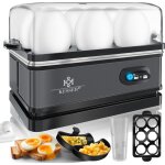 Cuit - ?ufs électrique pour 1 à 6 ?ufs en acier inoxydable 400w & fonction maintien au chaud interrupteur ... Cuit - ?ufs électrique pour 1 à 6 ?ufs en acier inoxydable 400w & fonction maintien au chaud interrupteur ...