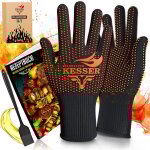Gants pour barbecue r�sistants � la chaleur jusqu'� 500� gants pour four respirants gants pour casseroles ...