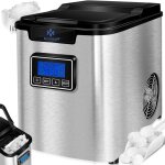 Kesser machine  glaons machine  glaons acier inoxydable 150w ice maker 12 kg 24 h 3 tailles de cubes ...