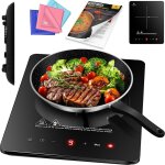 Kesser - plaque de cuisson  induction plaque de cuisson  induction 1 plaque 2100w portable 28cm + 3x ...