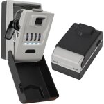 Key box with code & lighting ? aluminium alloy secure wall key box, waterproof & weatherproof ? outdoor ...