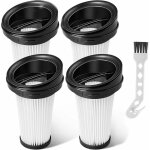Lot de 4 filtres de remplacement pour rowenta aspirateur balais x - pert 3. 60 x - pert 160 rh72xxx zr005202 ...