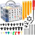 Rivet clips plastique, rivet plastique fixation de protection, clips voiture noir universel pour auto ...