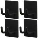 Cl - noir, crochets adhsifs, support de rasoir en acier inoxydable pour crochets de douche, crochets ...