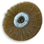 Kibros - brosse circulaire m�tallique sur tige � 125 mm fil laiton dur - quantit� x 1 - � 125 mm - ep. ...