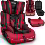 Kiduku sige auto pour enfants sige auto 9 - 36kg groupe 1 + 2 + 3 noir / rouge