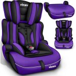 Kiduku si�ge auto pour enfants si�ge auto 9 - 36kg groupe 1 + 2 + 3 noir / violet