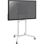 Kimex - chariot cran tv 37'' - 70'' compatible samsung flip et microsoft surface hub 2s, blanc