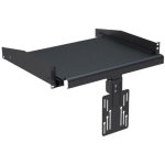 Kimex - etagre coulissante avec fixation cran pour rack et baie 19'', hauteur 2u