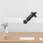 Kit rail de fixation slatwall + 2 pieds de table + support cran pc