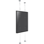 Kimex - support filaire 2 �crans tv back to back 42'' - 75'' - hauteur 6m