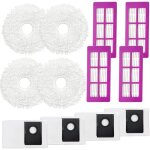 Kimsin accessoires pour eureka j15 pro ultra aspirateur robot de rechange, 4 chiffon, 4 sacs � poussi�re, ...