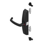Kintech - crémone pompier encastrée à poignée tournante dualis - finition : noir ral9005 mat - la croisee ... Kintech - crémone pompier encastrée à poignée tournante dualis - finition : noir ral9005 mat - la croisee ...